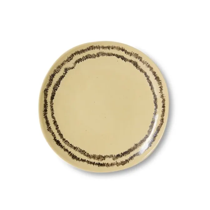 HK Living KST0212 Vanilla side plate ø 22 cm aardewerk 2 stu