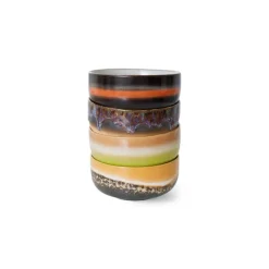 HK Living 70's ACE7260 Humus dessertschaal ø 12,5 cm aardewerk 4-delig