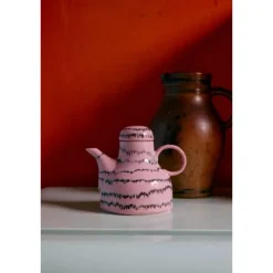HK Living 70's KST0190 Bubble koffiepot 990 ml aardewerk