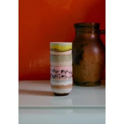 HK Living 70's KST0141 Deco koffiekop 250 ml aardewerk 4-delig