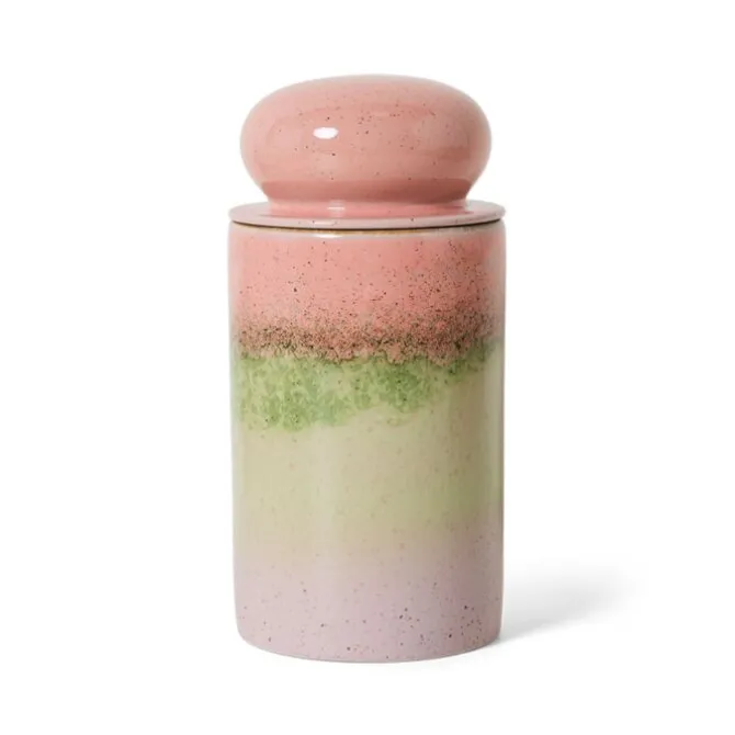 HK Living 70's KST0193 Glaze voorraadpot aardewerk