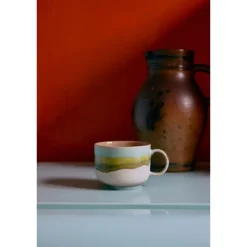 HK Living 70's KST0150 Glint theekop 425 ml aardewerk