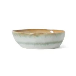HK Living 70's KST0178 Petal pastakom ø 19,5 cm aardewerk 2-delig