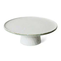 HK Living 70's KST0186 Smudge taartplateau ø 26 cm aardewerk