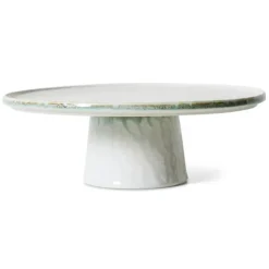 HK Living 70's KST0186 Smudge taartplateau ø 26 cm aardewerk