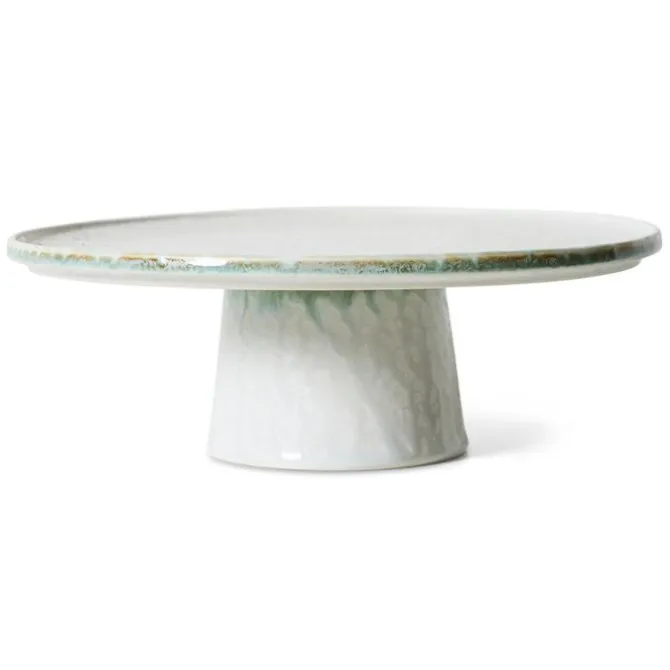 HK Living 70's KST0186 Smudge taartplateau ø 26 cm aardewerk