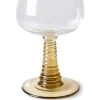 HK Living Swirl AGL4428 wijnglas ø 8,5 cm glas groen
