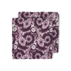 HK Living TOT4049 Floral servet 30 x 30 cm katoen Burgundy