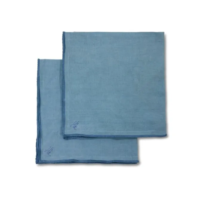 HK Living TTL0015 Ease servet 50 x 50 cm Mist Blue 2 stuks