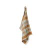 HK Living Vida TTL0007 theedoek 50 x 70 cm amber/blue