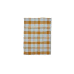 HK Living Vida TTL0007 theedoek 50 x 70 cm amber/blue