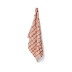 HK Living Vida TTL0008 theedoek 50 x 70 cm strawberry/cream