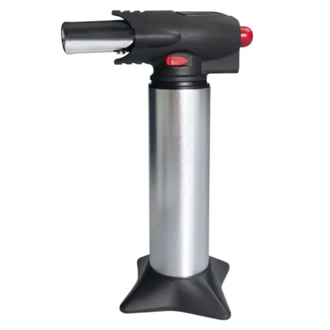 Hotery Double Flame gasbrander aluminium zwart
