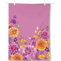 Ihr Dahlina theedoek 70 x 50 cm katoen pink
