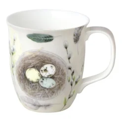 Ihr Eggs And Feathers Beker 375 ml porselein crème