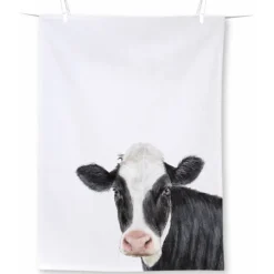 Ihr Farm Cow theedoek 70 x 50 cm katoen