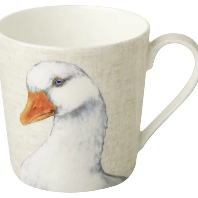 Ihr Farm Goose beker 350 ml porselein cream