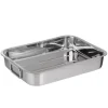 Il Cucinino braadslede 35 x 25 cm rvs