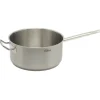 Inoxibar industriële diepe sauteerpan 28 cm rvs mat