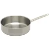 Inoxibar industriële diepe sauteerpan ø 24 cm rvs mat