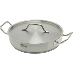 Inoxibar industriële lage braadpan ø 28 cm rvs mat