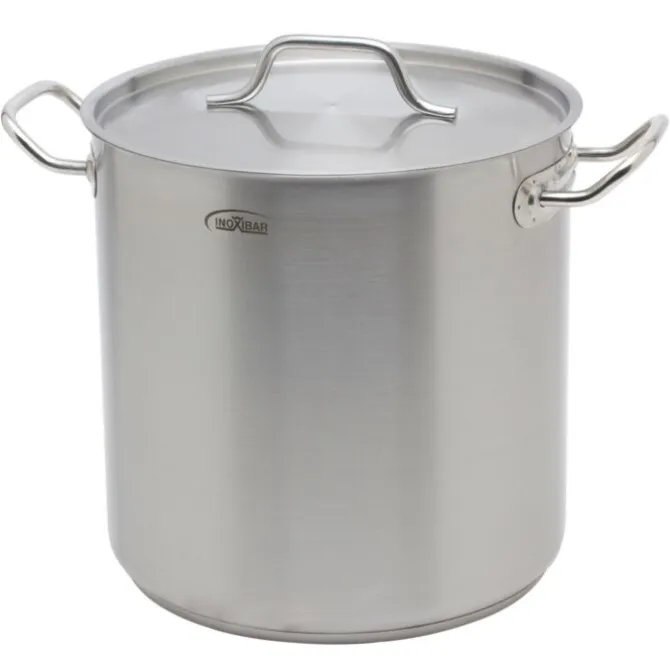 Inoxibar industriële soeppan 6 liter ø 20 cm rvs mat