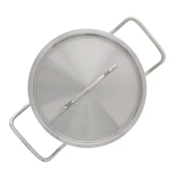 Inoxibar kookpan met deksel ø 16 cm rvs mat