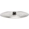 Inoxibar spatdeksel met ventilatiegaatjes ø 36 cm rvs