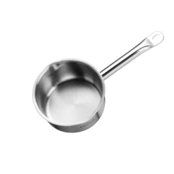 Inoxibar steelpan met 2 schenktuiten ø 14 cm rvs