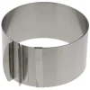 Inoxibar verstelbare taartvorm 16 - 30 cm rvs