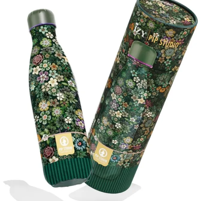 IZY Bottles x Pip Studio drinkfles 500 ml Tutti i Fiore Green