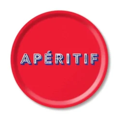 Jamida Aperitief dienblad ø 31 cm hout rood