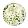 Jamida Hortensia dienblad ø 39 cm hout wit/groen