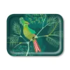 Jamida Turaco dienblad 27 x 20 cm hout groen