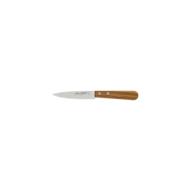 Jean Dubost schilmes op kaart 9 cm olijfhout
