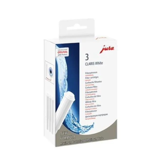 Jura CLARIS White filterpatroon 50 liter wit 3-delig