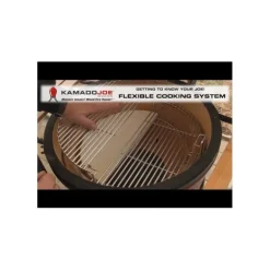 Kamado Joe halve maan grillrooster voor Classic Joe rvs