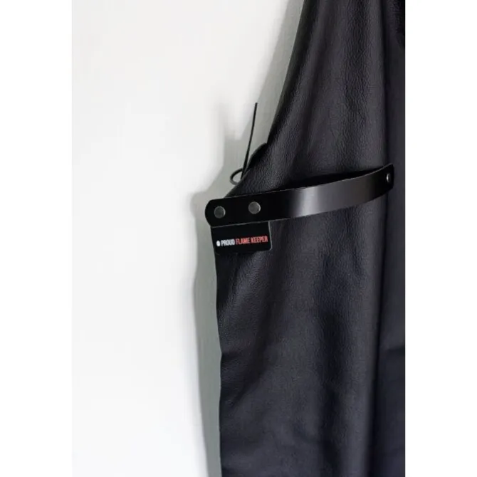 Kamado Joe leren barbecue schort zwart