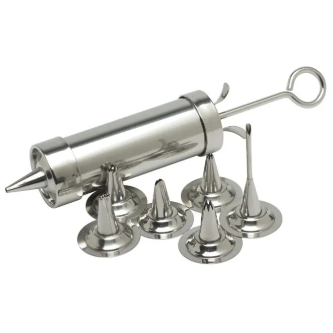 Küchenprofi decoratiespuit 24 cm rvs glans 8-delig