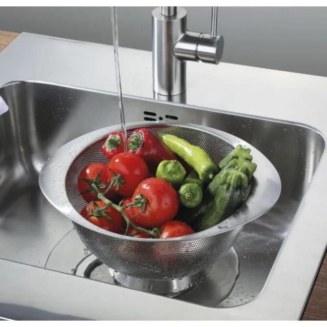 Küchenprofi Deluxe vergiet met voet ø 26 cm rvs