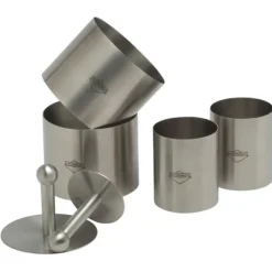 Küchenprofi kook- en dessertringset rvs 6-delig