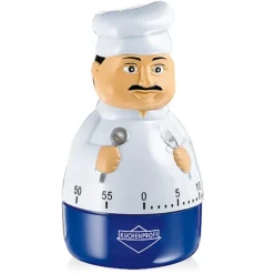 Küchenprofi Peppino kookwekker ø 6 cm rvs wit blauw