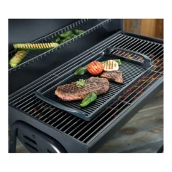 Küchenprofi Provence grillplaat 38 x 23 cm gietijzer zwart