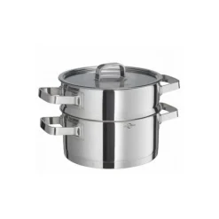 Küchenprofi San Remo kookpan met stoominzet ø 20 cm rvs