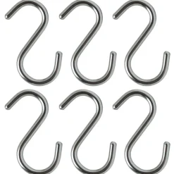Küchenprofi s-haken 5 cm chroom 6 stuks