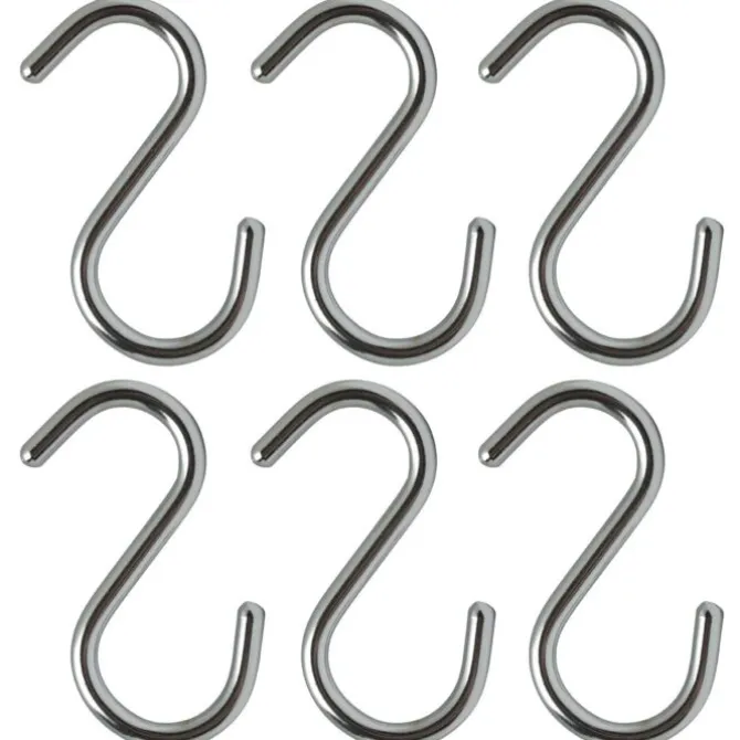 Küchenprofi s-haken 5 cm chroom 6 stuks