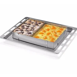 Küchenprofi verstelbare taartring rechthoek 27 - 52 x 18 - 34 cm rvs