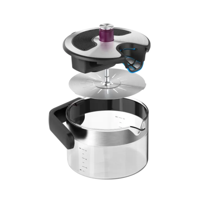 Kezzel waterkoker voor inductie 1,5 liter glas