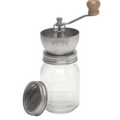 Kilner Traditional handmatige koffiemolen ø 8,5 cm glas rvs