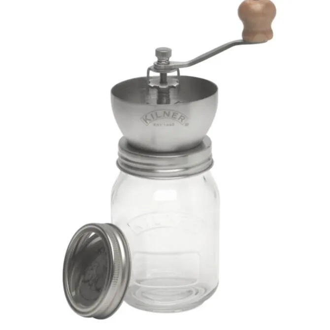 Kilner Traditional handmatige koffiemolen ø 8,5 cm glas rvs